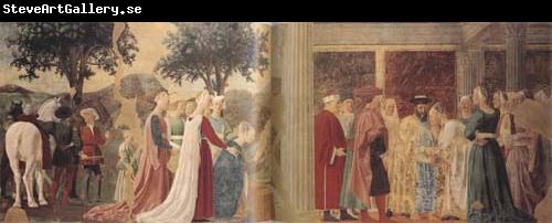 Piero della Francesca The Discovery of the Wood of the True Cross and The Meeting of Solomon and the Queen of Sheba (mk08)